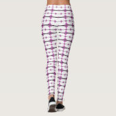 Art Deko Elemente in Pastellrosa Leggings (Rückseite)