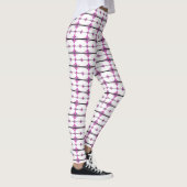 Art Deko Elemente in Pastellrosa Leggings (Rechts)