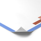 Art Deko Elemente in Rose Gold & Blau (Ecke)