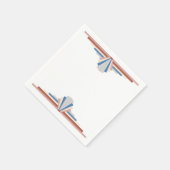 Art Deko Elemente in Rose gold & blau12g Serviette (Ecke)