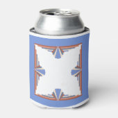 Art Deko Elemente in Rose Gold & Blau Dosenkühler (Kanne Vorderseite)