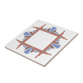Art Deko Elemente in Rose Gold & Blau Fliese (Seite)