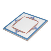 Art Deko Elemente in Rose Gold & Blau Fliese (Seite)