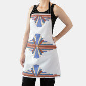 Art Deko Elemente in Rose Gold & Blau Schürze (InSitu)