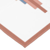 Art Deko Elemente in Rose Gold & Blau Tischdecke (Schrägansicht)