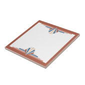Art Deko Elemente in Rose Gold, Braun & Blau Fliese (Seite)