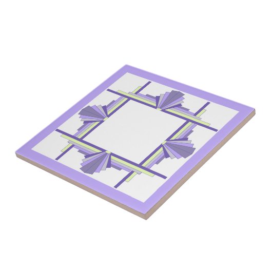 Art Deko Elemente in Zitronen und lila Fliese (Seite)