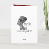 Art Deko Feiertagskarte (Rückseite)