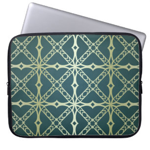 Art-Deko, geometrischer Vintager Luxus Laptopschutzhülle