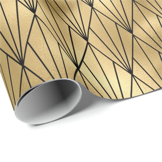 Art Deko Geschenkpapier (Rolleneckpunkt)