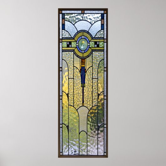 Art Deko Glasfenster-Plakat | AB 8,99 (Vorne)