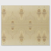 Art Deko gold rosa abstrakte Textilkunst Geschenkpapier (Flach)