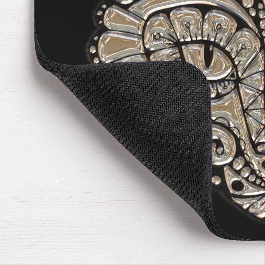 Art Deko Gold und schwarze ägyptische Katze Mousepad (Ecke)