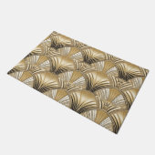 Art Deko Goldelfenbeinmuster Fußmatte (Schrägansicht)