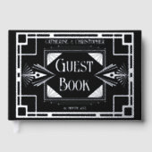 Art Deko großartige Gatsby, die 20er Jahre echte F Gästebuch (Vorderseite)