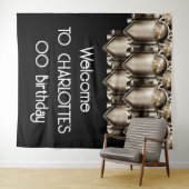 Art Deko großartige Gatsby-Stil Hintergrund Wand h Wandteppich (Beispiel (Horizontal))