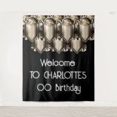 Art Deko großartige Gatsby-Stil Hintergrund Wand h Wandteppich (Vorderseite)