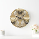 Art Deko Große Wanduhr (Zuhause)