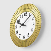 Art Deko Große Wanduhr (Winkel)