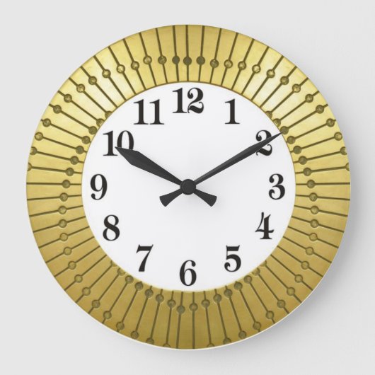 Art Deko Große Wanduhr (Vorderseite)