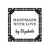 Art Deko Handmade mit Liebe Gummistempel (Prägung)
