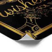 Art Deko Hochzeit, Kork, gute Wünsche, Gatsby (Ecke)