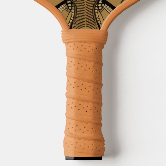 Art Deko hypnotisches böses Auge Pickleball Schläger (Griff)