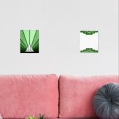 Art Deko in Grün Bilderwand Sets (Wohnzimmer)