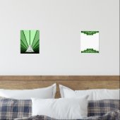 Art Deko in Grün Bilderwand Sets (Schlafzimmer)