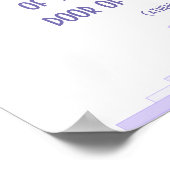 Art Deko in lila mit einem Christlichen Zitat-Post (Ecke)