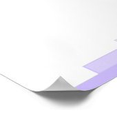 Art Deko in lila mit einem Christlichen Zitat-Post (Ecke)