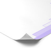 Art Deko in lila mit einem Christlichen Zitat-Post (Ecke)