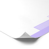 Art Deko in lila mit einem Christlichen Zitat-Post (Ecke)