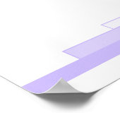 Art Deko in lila mit einem Christlichen Zitat-Post (Ecke)