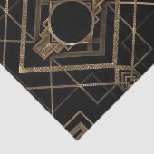 Art Deko, Jugendstil, Vintag, schwarz, gold, chic, Seidenpapier (Ausschnitt)