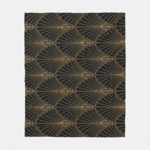 Art Deko: klassisches geometrisches Muster. Fleecedecke