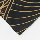 Art Deko: klassisches geometrisches Muster. Fleecedecke (Ecke)