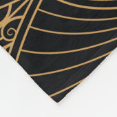 Art Deko: klassisches geometrisches Muster. Fleecedecke (Ecke)