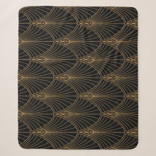 Art Deko: klassisches geometrisches Muster. Sherpadecke