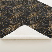 Art Deko: klassisches geometrisches Muster. Sherpadecke (3/4)