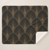 Art Deko: klassisches geometrisches Muster. Sherpadecke (Vorderseite (Horizontal))