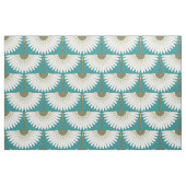 Art Deko Kraniche türkis Stoff (Fat Quarter (45,7 x 55,9 cm))