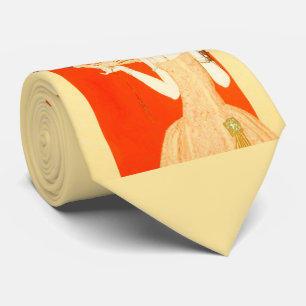 Art Deko Lady mit Ventilator Krawatte