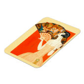 Art Deko Lady mit Ventilator Magnet (Linke Seite)