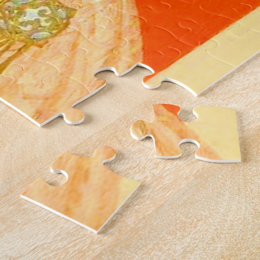 Art Deko Lady mit Ventilator Puzzle (Seite)