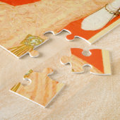 Art Deko Lady mit Ventilator Puzzle (Seite)