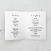 Art Deko luxuriöses Hochzeitsprogramm Programm (Innenseite)