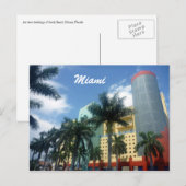 Art Deko Miami Postkarte (Vorne/Hinten)