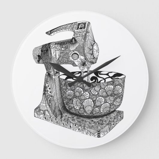 Art Deko Mischpultwandtschaft Große Wanduhr (Vorderseite)