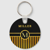 Art Deko Monogram Schlüsselanhänger (Vorderseite)